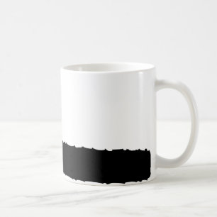 schwarze Kettensäge Kaffeetasse