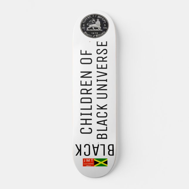 SCHWARZE KINDER UNIVERSSEL Skateboard (Vorderseite)