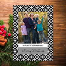 Schwarze Klasse Diamond Foto Flat Card