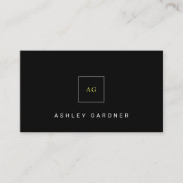 Schwarze Klasse Einfach Moderne Minimalistisch Visitenkarte