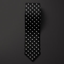Schwarze, kleine Fußbälle Krawatte