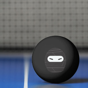 Schwarze Klingeln Pong Ninja Bälle Tischtennisball