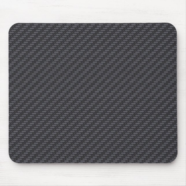 Schwarze Kohlenstofffaser Mousepad (Vorne)