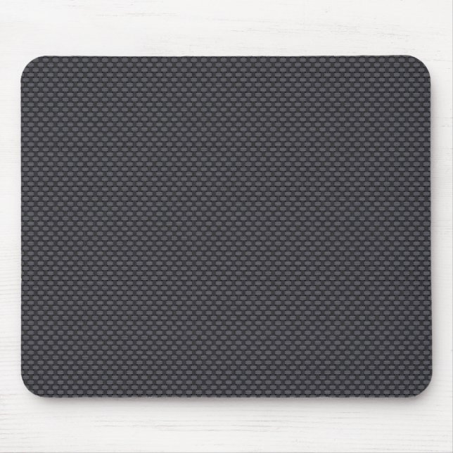 Schwarze Kohlenstofffaser Mousepad (Vorne)