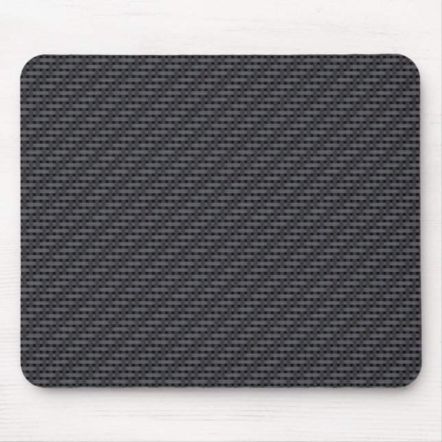 Schwarze Kohlenstofffaser Mousepad (Vorne)