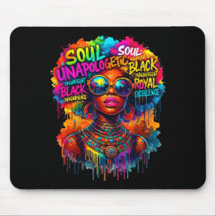 Schwarze Königin Afrikanische Karte Unalogetisch S Mousepad