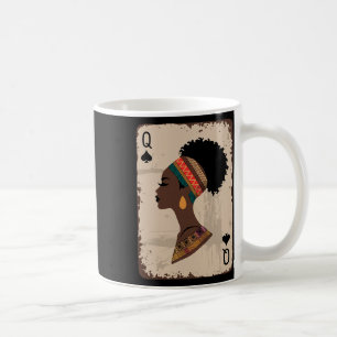 Schwarze Königin Afro Drogen Stolz Melanin Afrikan Kaffeetasse