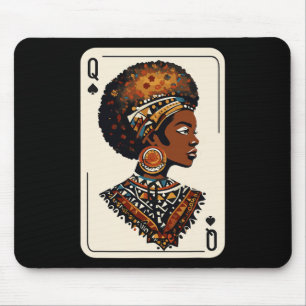Schwarze Königin Afro Drogen Stolz Melanin Afrikan Mousepad