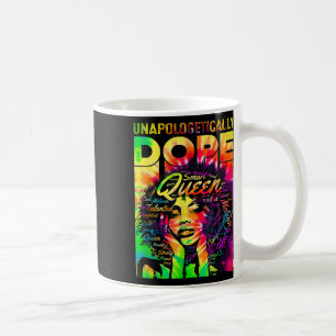 Schwarze Königin Afro Unverblümt Drogen Melanin Mä Kaffeetasse
