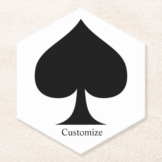 Schwarze Königin der Spades Thunder_Cove Untersetzer (Vorderseite)