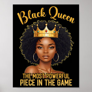 Schwarze Königin Die Mächtigste Figur Im Spiel Mic Poster