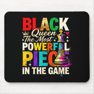 Schwarze Königin Die Mächtigste Figur Im Spiel Sto Mousepad