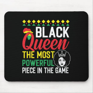 Schwarze Königin Die mächtigste Figur Schwarze Ges Mousepad