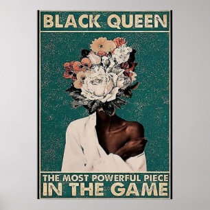 Schwarze Königin im Spiel Poster