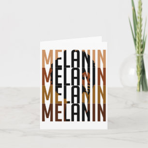 Schwarze Königin Melanin Afro Frauen Retro Vintage Karte