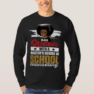 Schwarze Königin MSW Sozialarbeit Melanierte Meist T-Shirt