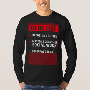 Schwarze Königin MSW Sozialarbeit zu tun Master-Ab T-Shirt