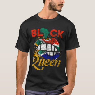 Schwarze Königin Schwarze Geschichte Frauen Mädche T-Shirt