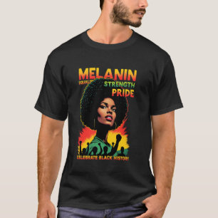 Schwarze Königin Schwarze Geschichte Monat Afro-Af T-Shirt