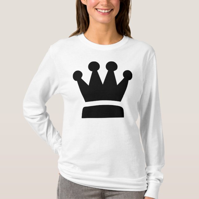 Schwarze Königin T-Shirt (Vorderseite)