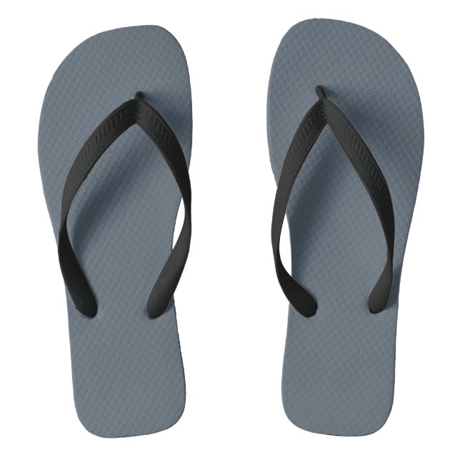 Schwarze Koralle (feste Farbe) Flip Flops (Fußbett)