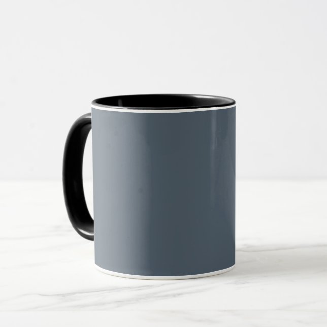 Schwarze Koralle (feste Farbe) Tasse (Vorderseite Links)