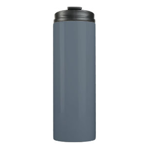 Schwarze Koralle (feste Farbe) Thermosbecher