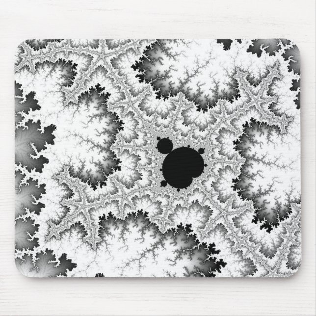 Schwarze Korallen-Mauspad Mousepad (Vorne)