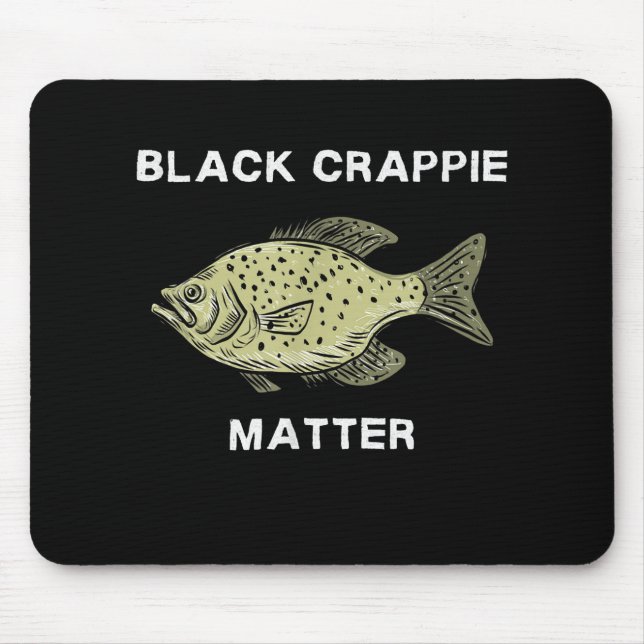Schwarze Krabben Fischen Art Mousepad (Vorne)