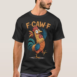 Schwarze Krähe, F-Caw-F Lustiger Schwarzer Vogel M T-Shirt