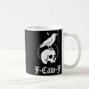 Schwarze Krähe Schwarzer Rabe Vogel Gothic Art Hum Kaffeetasse