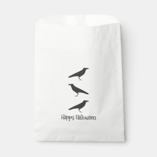 Schwarze Krähen. Happy Halloween Geschenktütchen
