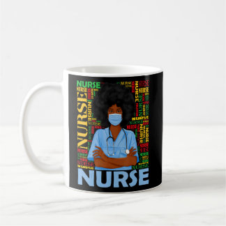 Schwarze Krankenschwester für Frauen Afrikanische Kaffeetasse