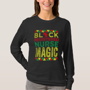 Schwarze Krankenschwester Magie Pflege der schwarz T-Shirt