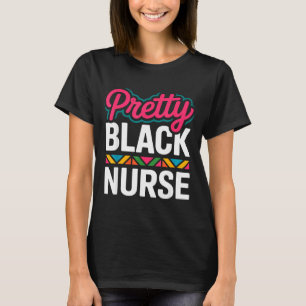 Schwarze Krankenschwester Melanin Frau Schwarze Ge T-Shirt