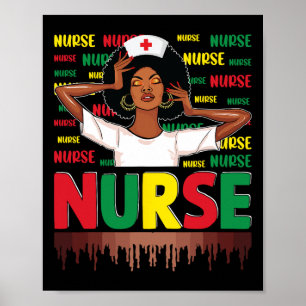 Schwarze Krankenschwester Sophisticated Und Gorgeo Poster