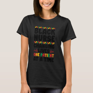 Schwarze Krankenschwester verändert Leben, schwarz T-Shirt
