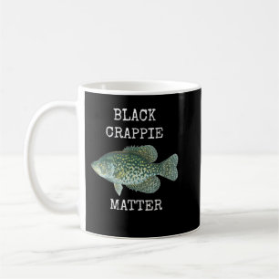 SCHWARZE KRAPPIE-MATERIE KAFFEETASSE