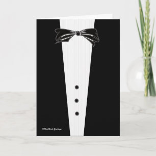 Schwarze Krawatte Einladung, Trauzeuge Einladung