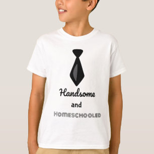 Schwarze Krawatte hübsch und Homeschooled T-Shirt