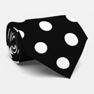 Schwarze Krawatte mit Punkten