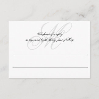 Schwarze Krawatte | Schwarz-Weiß | Hochzeit RSVP