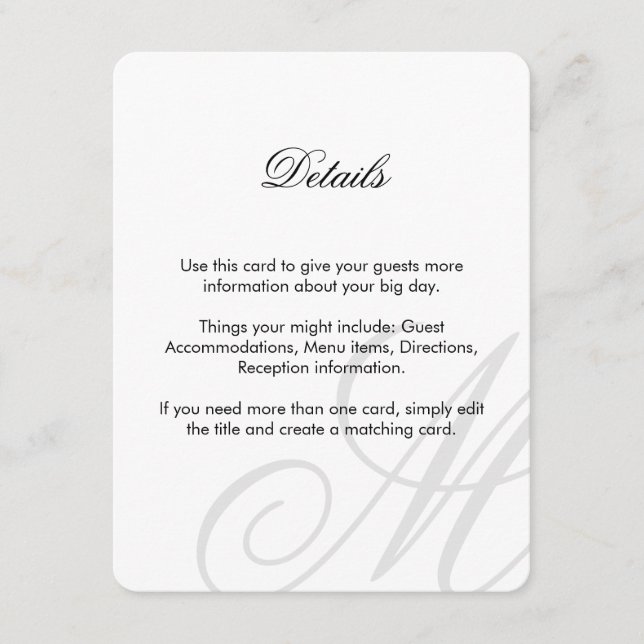 Schwarze Krawatte | Schwarz-Weiß | Karte einführen (Vorderseite)