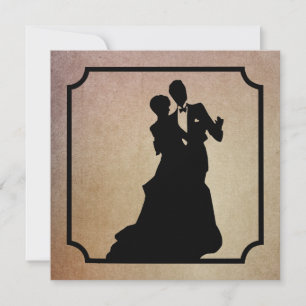 Schwarze Krawatte Valentine Dance Party Einladung