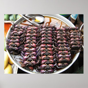 Schwarze Krebse [Po Na] ... Thai Street Food Poster