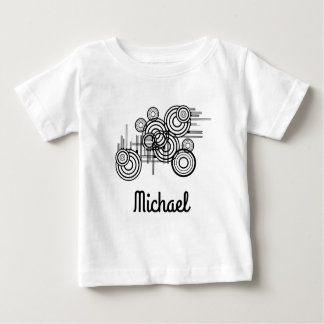 Schwarze Kreise in verschiedenen Größen Baby T-shirt