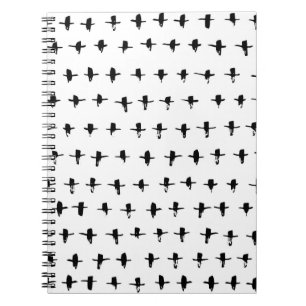 Schwarze Kreuze Handgezeichnet Geometrisch Notizblock