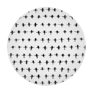 Schwarze Kreuze Handgezeichnete Geometrie Schneidebrett