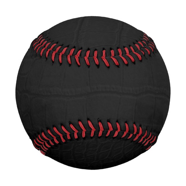 Schwarze Krokodile-Hautfarbe Baseball (Vorderseite)