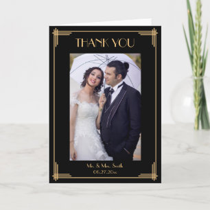 Schwarze Kunst-Deko danken Ihnen Dankeskarte